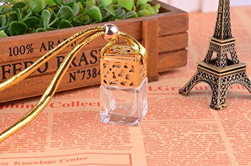 Gold Cube Gardey Pingnder Carco de ornamento de garrafa de vidro cheia de feromônio feminino