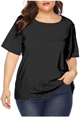 Roupas Trendy Manga curta Modest Top Modest Top Tee para Girls Fall Summer Crew Neck Top 6m 6m