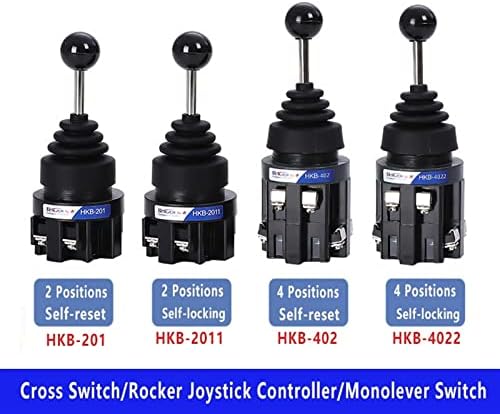 Lidon 1pcs Tamanho da mangueira 30mm Monolever Cross Rocker Master Switch Joystick Switch Cross-RESET Auto-bloqueio 2no 4no