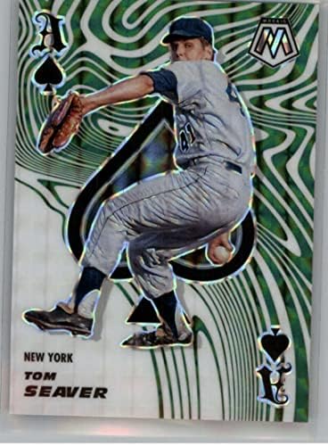 2021 Panini Mosaic Aces Mosaic Parallel Green #1 Tom Seaver New York Mets Prizm Baseball Parallel Trading Card