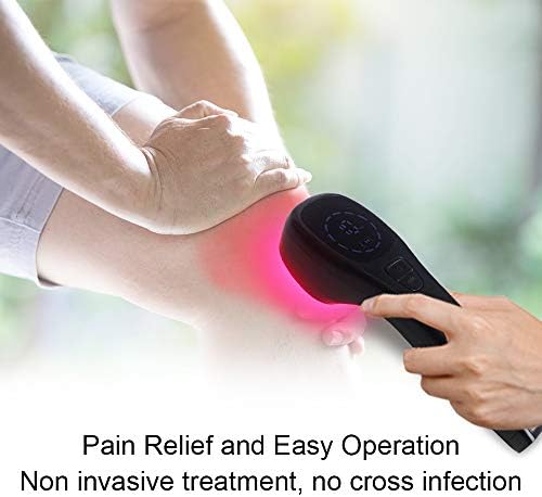 Dispositivo humano/veterinário a laser frio com alvos de exibição de LEDs articular e músculos diretamente para alívio da dor no chargo