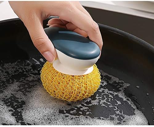 A cozinha da bola de limpeza de nano lsjzz não solta o arame Nano Pote de lavar escova de lavagem lavar escova de limpeza de limpeza