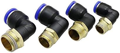 LRJSKWZC MANHA ENCONTRAÇÃO PL TIPO 8MM INTERFACE DE CONEXÃO DE TIPE PARA 1/8 1/4 3/8 1/2 3/4 Male Conector Conector Irrigação pneumática