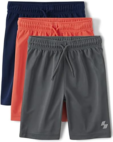 The Children's Place Boys 'Athletic Basketball Shorts, 3 pacote