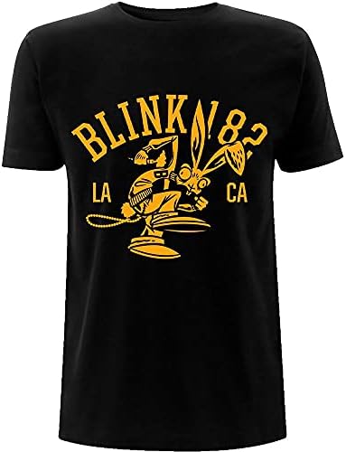 Blink 182 Men's College Mascot T-shirt Black