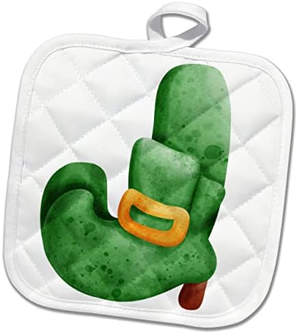 3drose St Patricks Sweets Monogram Initial J - Potholders