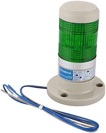 Baomain Aviso Luz contínua 24 VDC LED verde LED Industrial Tower Lâmpada Lâmpada LTP-502T