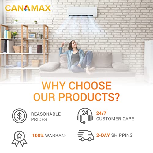 CANAMAX Premium 35 MFD UF ± 5% MFD 370 V Vac ou 440 volts Volt Capacitor redondo de execução de execução - compatível para ar condicionado ou condensador de bomba de calor