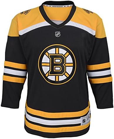Réplica de juventude externa Jersey Boston Bruins, preto/amarelo, grande