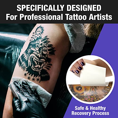 Tatu-Derm® Tattoo Rolls para pós-cuidados para recuperação mais rápida- Filme de tatuagem de tatuagem de tatuagem à prova d'água feita nos EUA