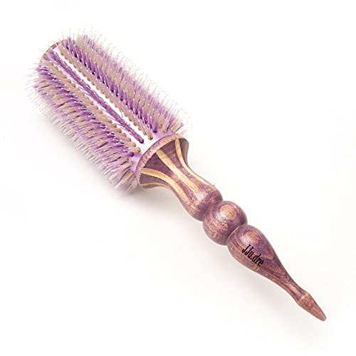 JJUDRE Brush de rolo resistente ao calor roxo-secagem de cabelo e escova térmica de penteado-escova ecológica-pincel de estilo