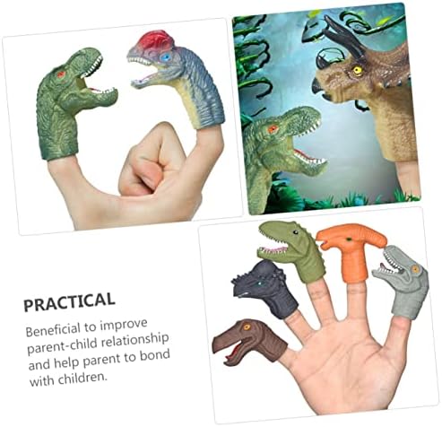 AMOSFUN 30 PCS Mini brinquedos de brinquedos de borracha macia ensinando crianças para crianças brinquedos de dedo
