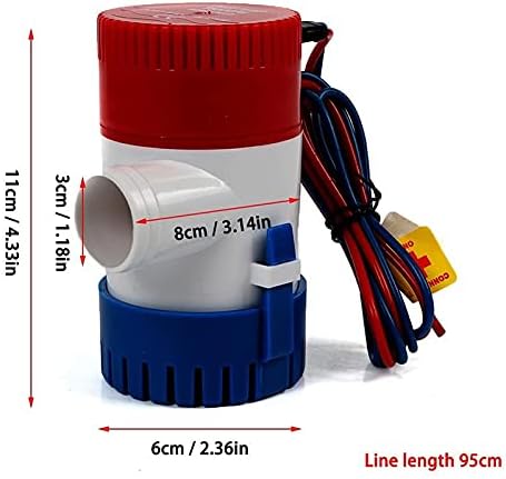 Bomba submersível bomba marinha elétrica submersível Bombe de água de cárter com interruptor para bomba de bomba