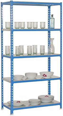 Simonrack 5/300 Kit SimonClick Plus Shelf, azul/galvanizado