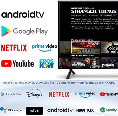 Caixa de TV Android Homatics 11.0,2 GB de 16 GB de TV Smart TV Netflix Google Certificado 4K HDR Streaming Media Player