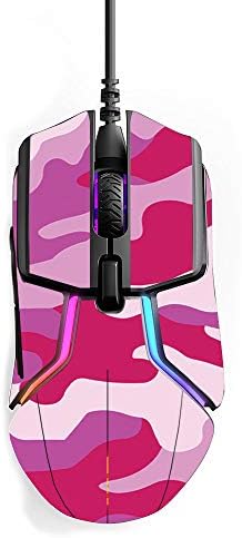 MightySkins Skin Compatível com SteelSes Rival 600 Gaming Mouse - Camar rosa | Tampa protetora, durável e exclusiva do encomendamento de vinil | Fácil de aplicar, remover e alterar estilos | Feito nos Estados Unidos