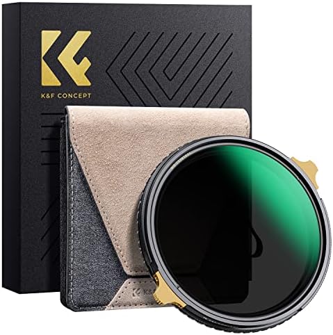 K&F Concept 72mm Variável ND2-32 ND Filtro de lente e filtro de polarização circular 2-em-1 para lente da câmera,
