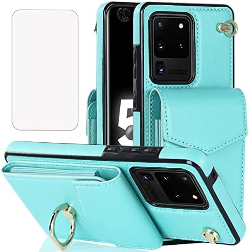 Casos de telefone Ultra de S20, design para Samsung Galaxy S20 Ultra Caso com Tela de Crédito Protetor de Protetor Slot ，