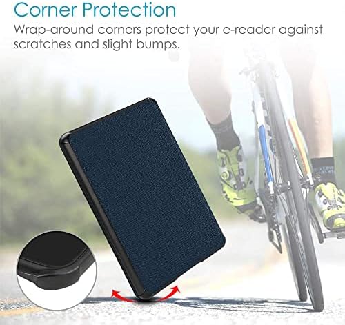 Kindle Paperwhite 1 2 3 Capa de caixa, protetor Premium PU Stand Stand Caso Automático/Sono, Bicicleta de Dia Rainável Simples,