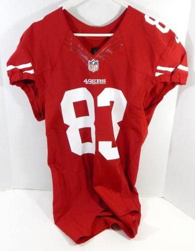 2012 SAN FRANCISCO 49ers Andrew Turzilli #83 Jogo emitiu Jersey Red 42 DP26478 - Jerseys usados ​​no jogo NFL não assinado