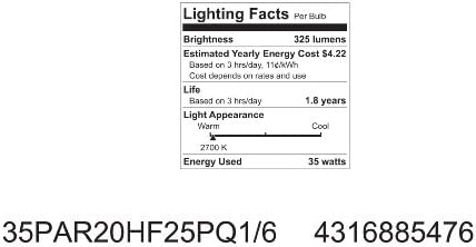 Iluminação GE 80Parh1100sp10tp iluminação tradicional halogen par, 1 contagem