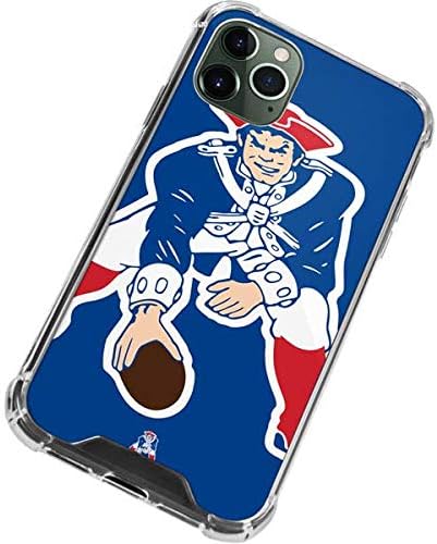 Skinit Clear Phone Case Compatível com o iPhone 12 Pro - Oficialmente licenciado NFL New England Patriots Retro Logo Design