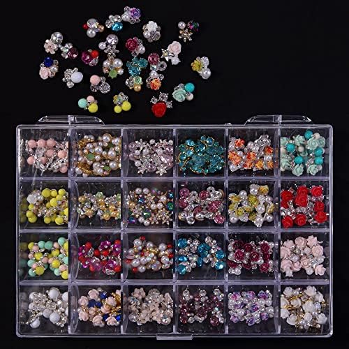 1 caixa de liga de liga encanta encanta de rhinestones rhinestones designs de unhas de pilha em gemas clear big boxdh-
