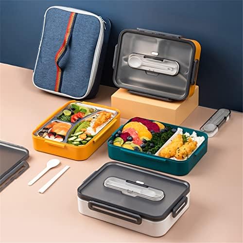 Lunhana portátil de portátil Genigw caixa de almoço de microondas com salada de compartimento removível Caixa de frutas