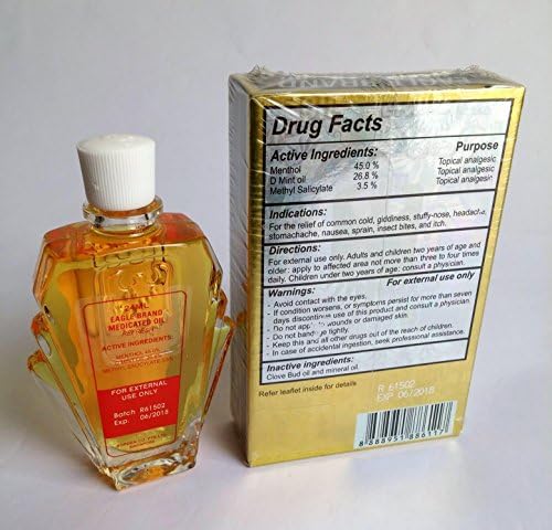 9 pacotes - 24 ml da marca Eagle Oil medical analgésico externo