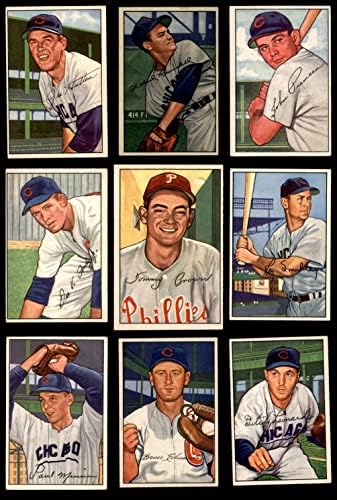 1952 A equipe de Bowman Chicago Cubs definiu o Chicago Cubs ex Cubs