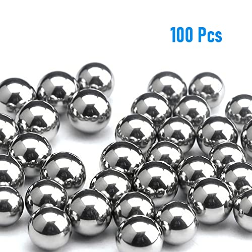 FOCMKEAS 100 PCS 4 mm/0,16 Bolas de rolamento 304 Aço inoxidável rolamento de esferas sólidas G100 Bola de precisão