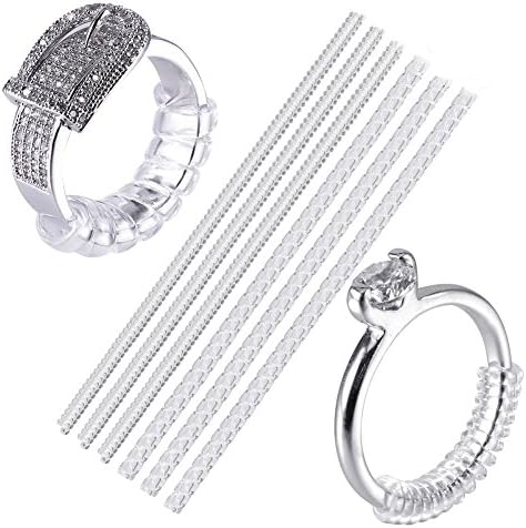 Ajustador de tamanho do anel ccinee com joias de pano de pano de pano de pano resizador de anel para anéis soltos, conjunto de 6