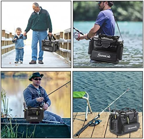 Bucket de pesca grande, armazenamento de pesca de água para equipamento de pesca, caçamba de pesca com isca de peixe ao ar livre, caçamba