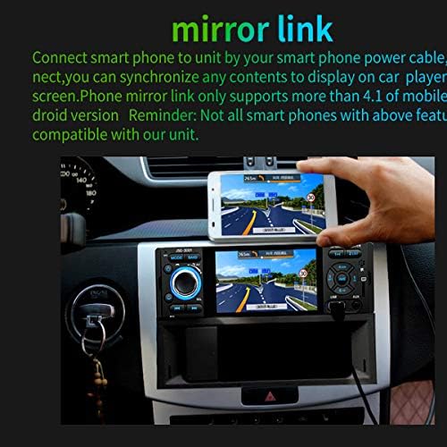 Rádio do carro 1 DIN JSD-3001 4,1 polegadas Tela de toque AUTO AUDIONAL MELHO LINK Link Car Câmera de vista traseira
