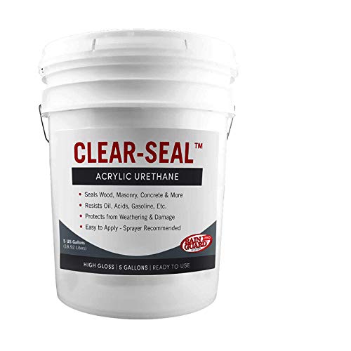 Seladores de água da guarda de chuva - Seal transparente - selador profissional e casaco de acabamento para concreto decorativo,