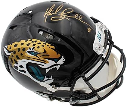 Mark Brunell assinou Jacksonville Jaguars Speed ​​Authentic NFL Capacete - Capacetes NFL autografados