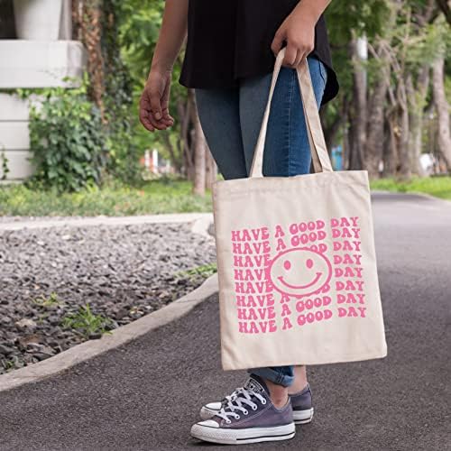 Sacola estética da tela kimoli para mulheres sacolas de bolsas de bolsas de ombro da escola para mulheres sacolas de mercearia reutilizáveis