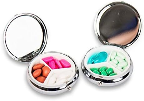 OSKAY Tweety Bird Caixa de comprimidos de comprimidos de comprimidos de comprimidos de comprimidos personalizados para bolso ou bolsa, prata, 2 x2 x05