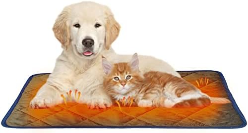 Auto-aquecimento da cama auto-aquecedor Termal extra para animais de estimação para animais internos laváveis ​​no fundo não deslizante