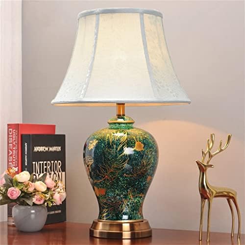 Fksdhdg estilo americano vintage aconchegante romântico majestoso majestos cerâmica lâmpada de lâmpada de cabeceira clara de cabeceira