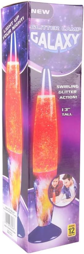 Howboutdis 13 polegadas Lâmpada Galaxy Glitter - Great Gift ou Prêmio - Melhor Enhancista - Domer ou Lâmpada de Mesa - Idades 12+