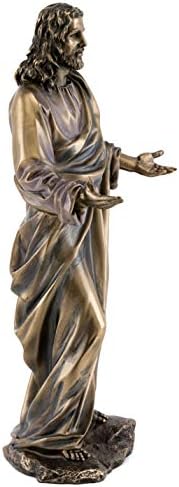 Estátua de Jesus Top Coleção- Filho de Deus Escultura em Premium Cold Cast Bronze- 11,25 polegadas Senhor colecionável de todo Salvador estatueta