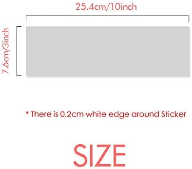 Diythinker Red Silhueta Landmark China Retângulo Bumper Sticker Notebook Decalque de janela
