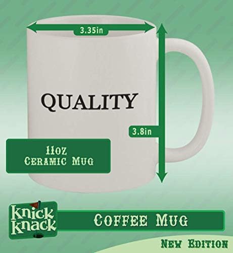 Presentes Knick Knack #Ininterlining - Caneca de café branca de cerâmica de 11 onças, branco