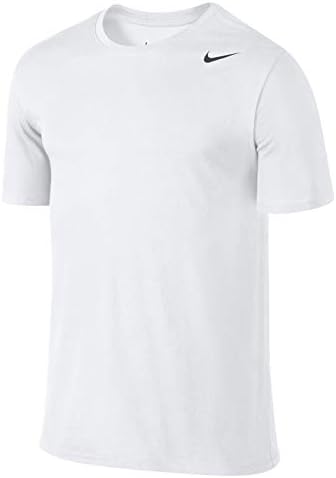 Camisa de treinamento de mangas curtas da Nike, branca/preta, 4x-grande