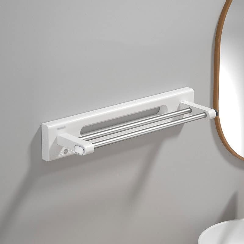 Miaohy LED Indução Toalha leve porta -toalhas sem perfuração 1/2 toalhas de haste Banheiro Acessórios para banheiros do banheiro