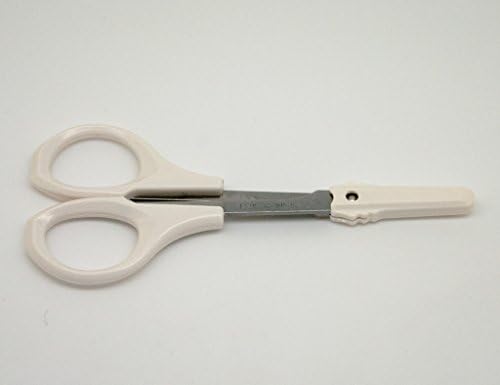 Emilystores de 4 polegadas de aço inoxidável premium Manicure Scissors 1pc Kit de preparação para pedicure de cutículas multiuso para prego, sobrancelha, cílio, lâmina de pele seca estriada