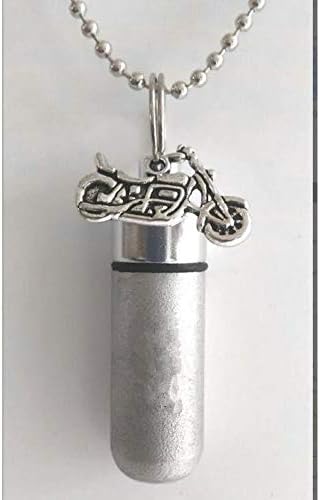 Motocicleta Urna Colar-Mass Cremação Pingente de jóias para cinzas de um ente querido, jóias memoriais, joias de lembrança