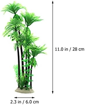 Jardeira 2pcs paisagem- Modelo de árvore resistente a desgaste: decoração subaquática DIY Mini decorações de cocos terrário