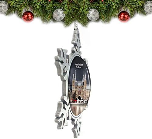 UMSUFA Holland Rijksmuseum Amsterdam Christmas Ornament Tree Decoration Crystal Metal Sulir presente